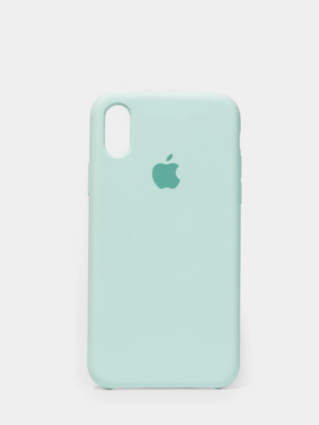 Мятный чехол силиконовый для iPhone X/XS (Айфон)