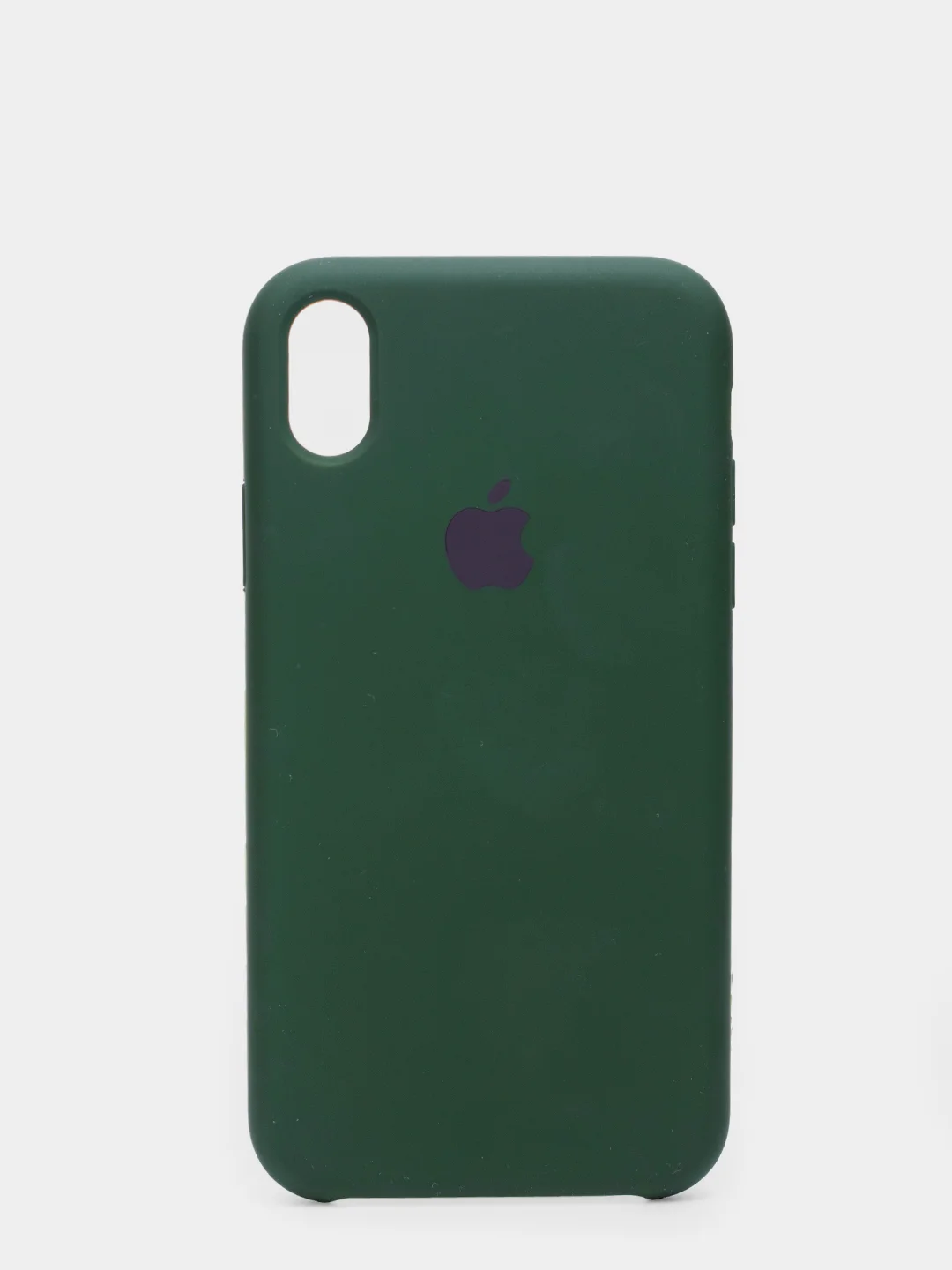 Тёмно-зелёный чехол силиконовый для iPhone X/XS (Айфон)