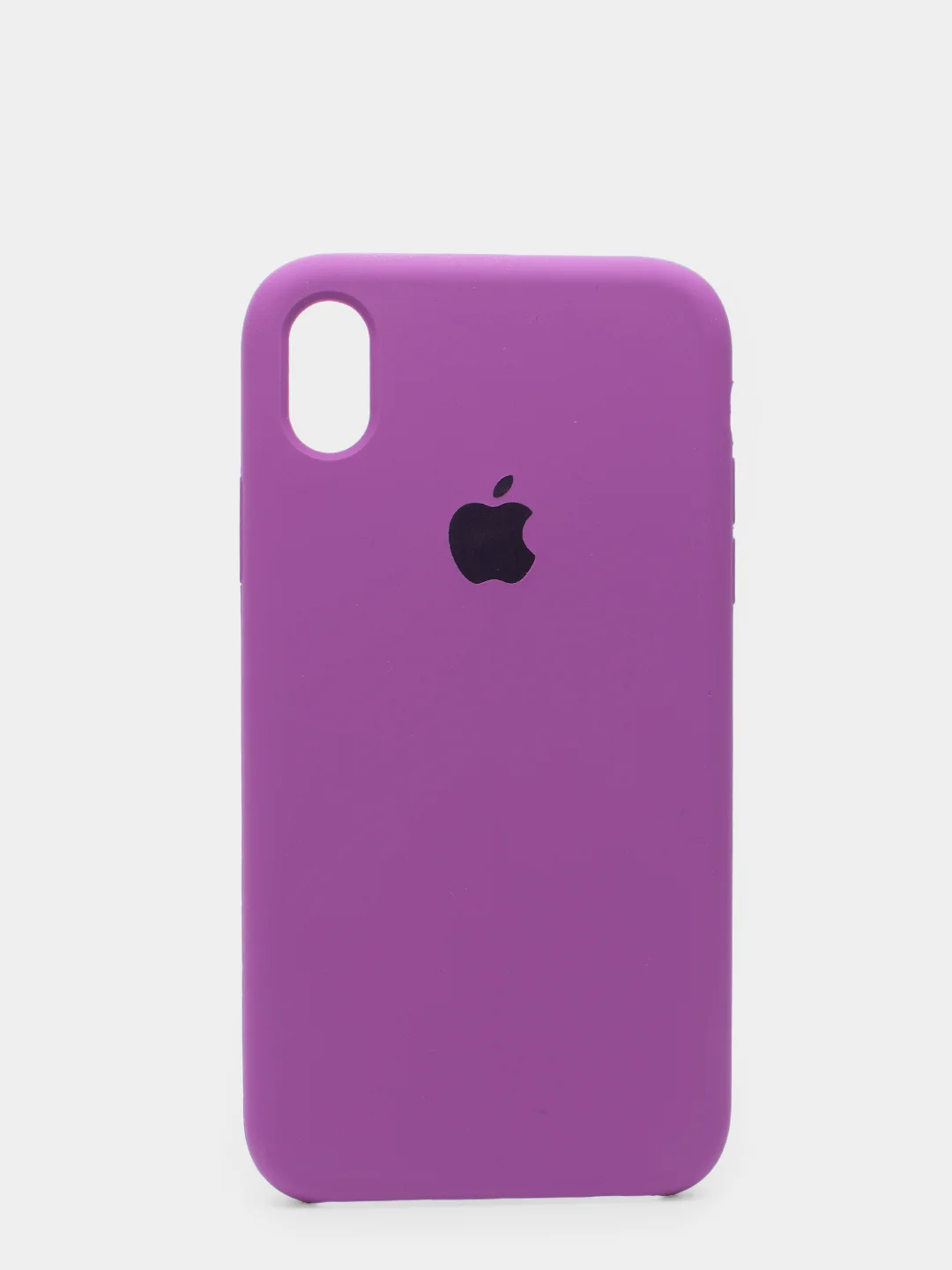 Фиолетовый чехол силиконовый для iPhone X/XS (Айфон)