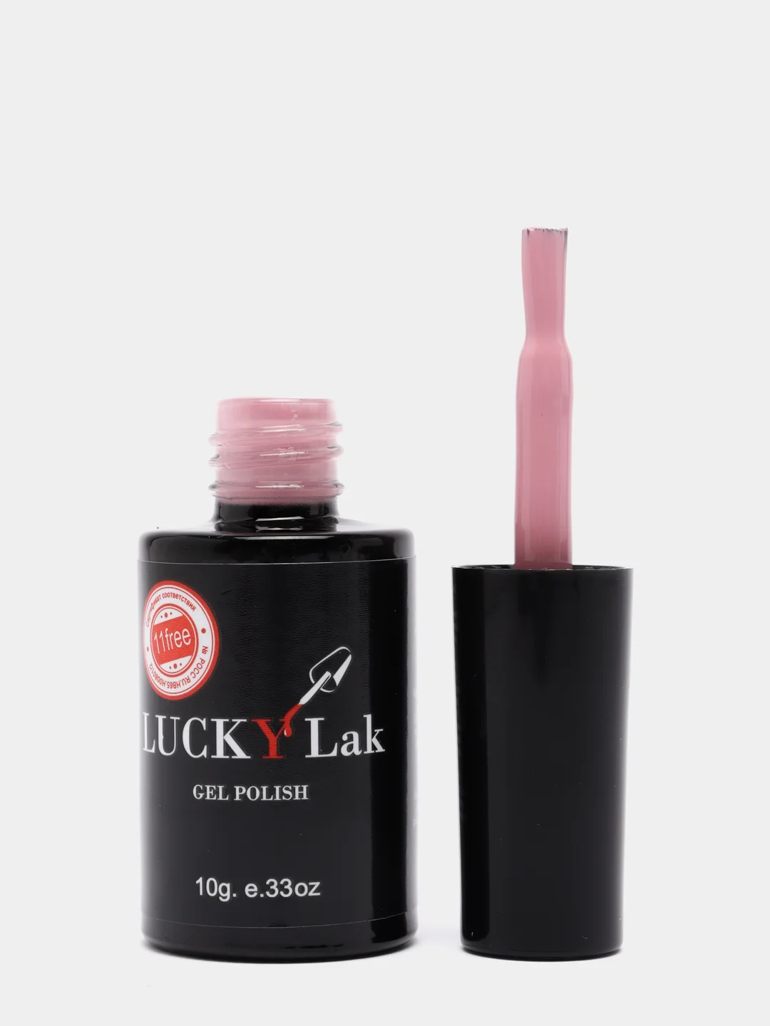 Гель лак для ногтей, гель-лак LuckyLak Edition №031, 10g розовый натуральный нюдовый френч