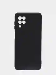Черный чехол Samsung A22 4G, M22, M32 c защитой камеры и бархатом внутри