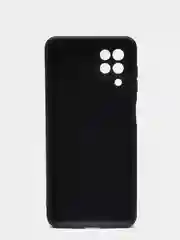 Черный чехол Samsung A22 4G, M22, M32 c защитой камеры и бархатом внутри