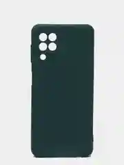 Зеленый чехол Samsung A22 4G, M22, M32 c защитой камеры и бархатом внутри
