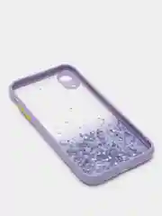 Фиолетовый чехол для iPhone 11 12 13 14 Pro Max 7 8 X XS XR mini Plus айфон про макс с блестками