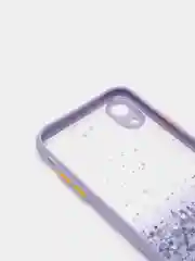 Фиолетовый чехол для iPhone 11 12 13 14 Pro Max 7 8 X XS XR mini Plus айфон про макс с блестками