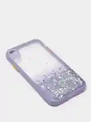 Фиолетовый чехол для iPhone 11 12 13 14 Pro Max 7 8 X XS XR mini Plus айфон про макс с блестками