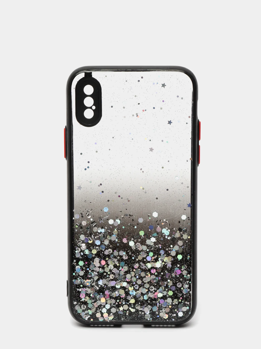 Черный чехол для iPhone 11 12 13 14 Pro Max 7 8 X XS XR mini Plus айфон про макс с блестками