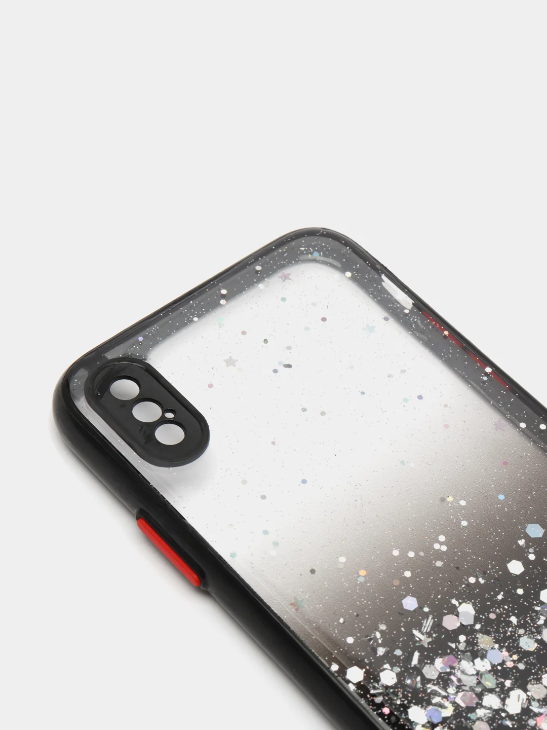 Черный чехол для iPhone 11 12 13 14 Pro Max 7 8 X XS XR mini Plus айфон про макс с блестками
