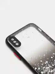 Черный чехол для iPhone 11 12 13 14 Pro Max 7 8 X XS XR mini Plus айфон про макс с блестками