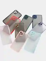 Чехол для iPhone 12, 12 Pro, Pro Max, Mini Айфон Про Макс Мини матовый с защитой камеры