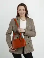 Коричневый сумка женская через плечо