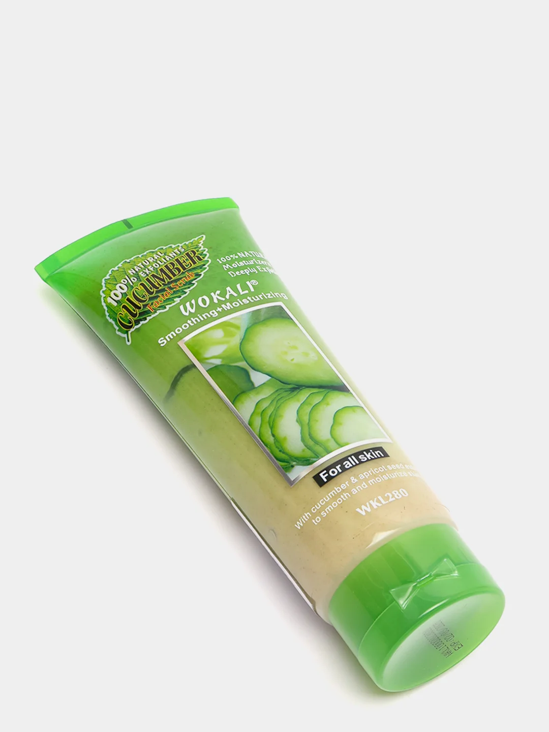 Скраб для лица Wokali Smoothing Moisturizing с соком огурца, 120 мл