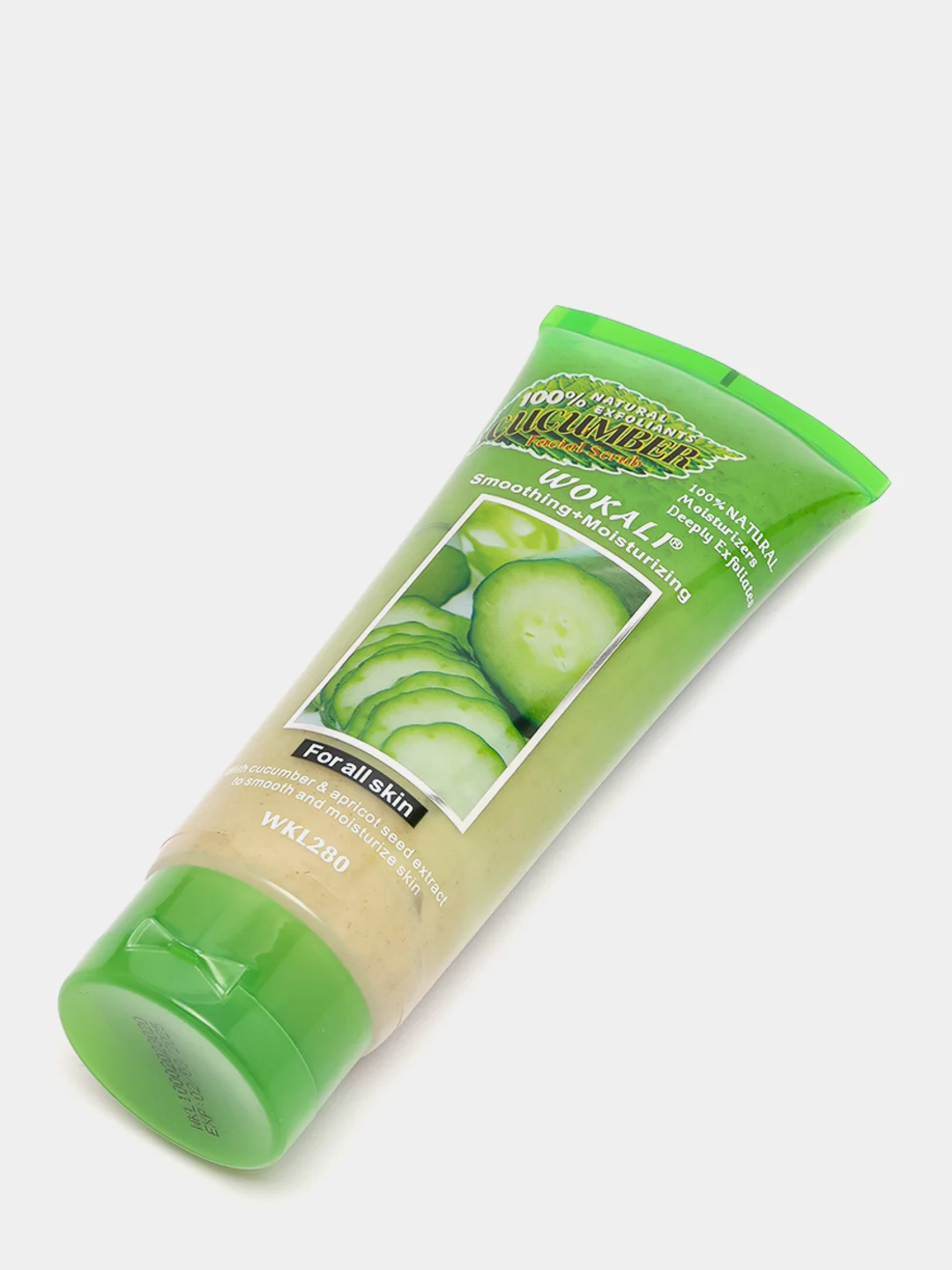 Скраб для лица Wokali Smoothing Moisturizing с соком огурца, 120 мл