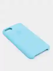 Голубой чехол Silicone Case для iPhone 7, 8, SE 2020, с открытым низом