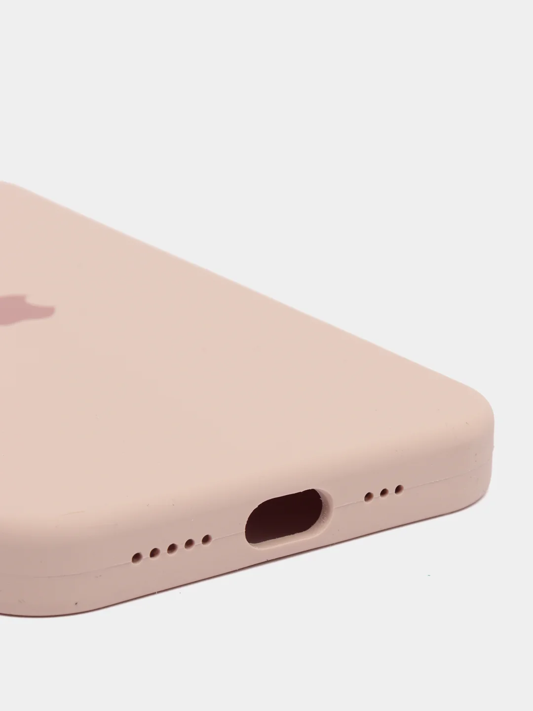 Кремовый чехол Silicone Case для iPhone 13 Pro, с защитой камеры, закрытый низ