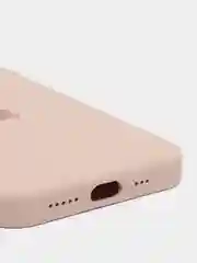 Кремовый чехол Silicone Case для iPhone 13 Pro, с защитой камеры, закрытый низ