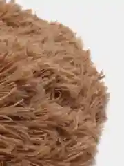 Бронзовый пушистый плед, бежевый