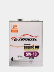 Синтетическое моторное масло AUTOBACS Synthetic Engine Oil 5W-40 SN/CF