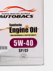 Синтетическое моторное масло AUTOBACS Synthetic Engine Oil 5W-40 SN/CF
