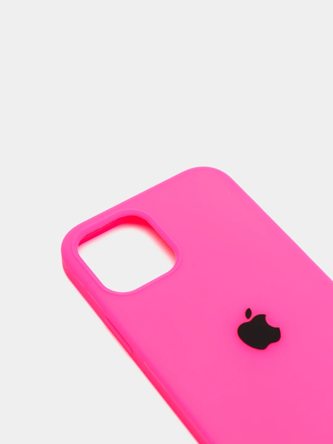 Фуксия чехол Silicone Case для iPhone 12, 12 Pro с открытым низом