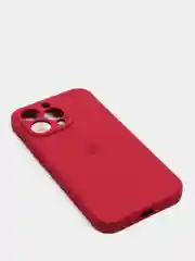 Марсала чехол Silicone Case для iPhone 13 Pro, с защитой камеры, закрытый низ
