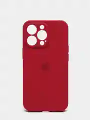 Марсала чехол Silicone Case для iPhone 13 Pro, с защитой камеры, закрытый низ