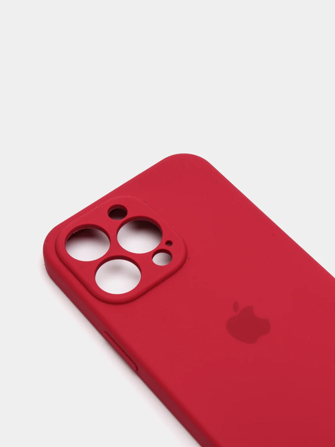 Марсала чехол Silicone Case для iPhone 13 Pro, с защитой камеры, закрытый низ