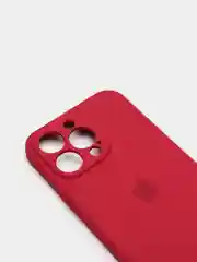 Марсала чехол Silicone Case для iPhone 13 Pro, с защитой камеры, закрытый низ