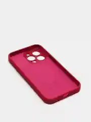Марсала чехол Silicone Case для iPhone 13 Pro, с защитой камеры, закрытый низ