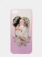 Розовый чехол с рисунком для iPhone 7 Plus, 8 Plus