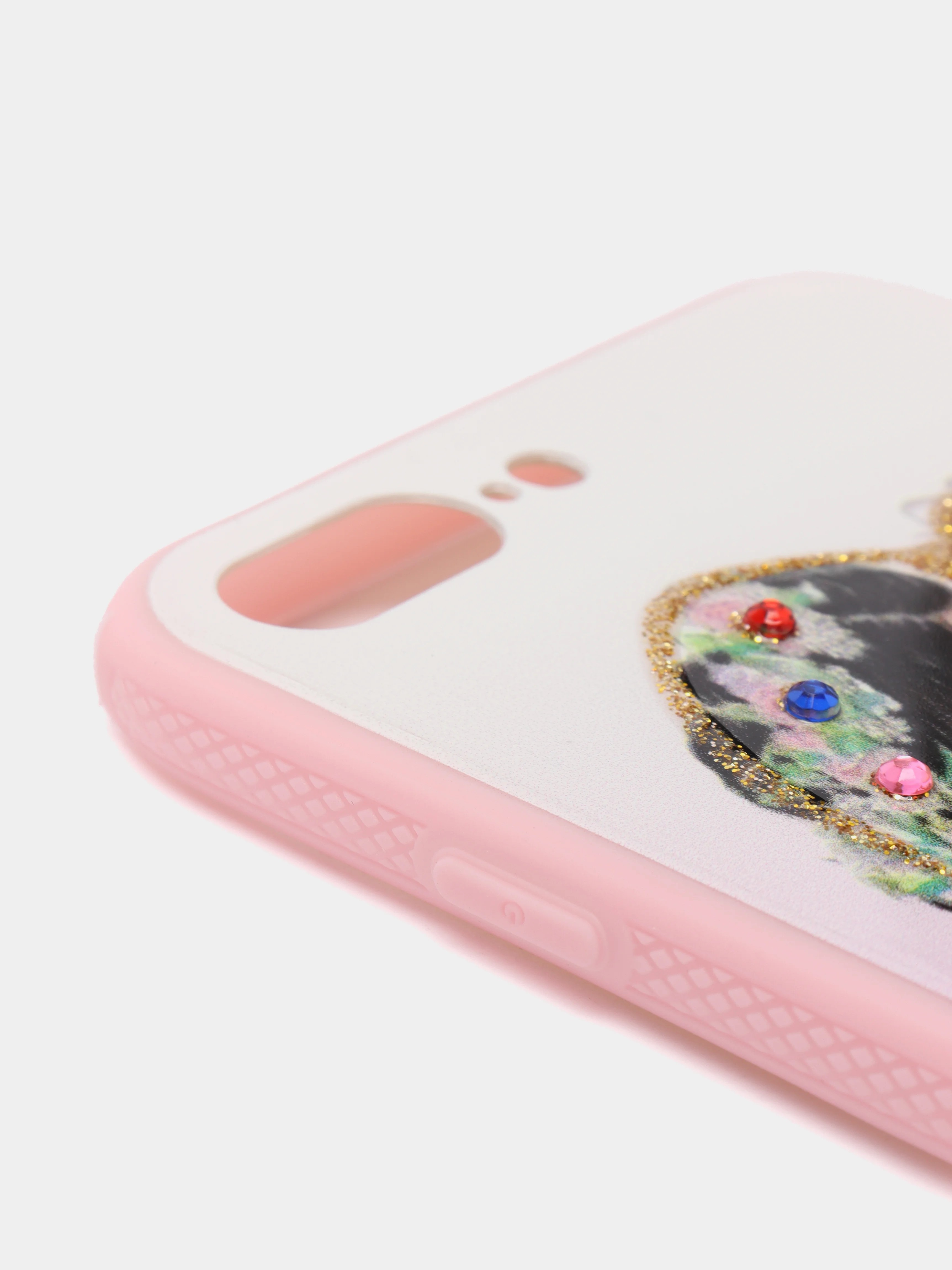 Розовый чехол с рисунком для iPhone 7 Plus, 8 Plus