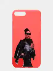 Алый чехол с рисунком для iPhone 7 Plus, 8 Plus