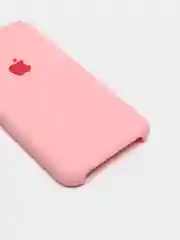 Розовый чехол Silicone Case для iPhone 7, 8, SE 2020, с открытым низом