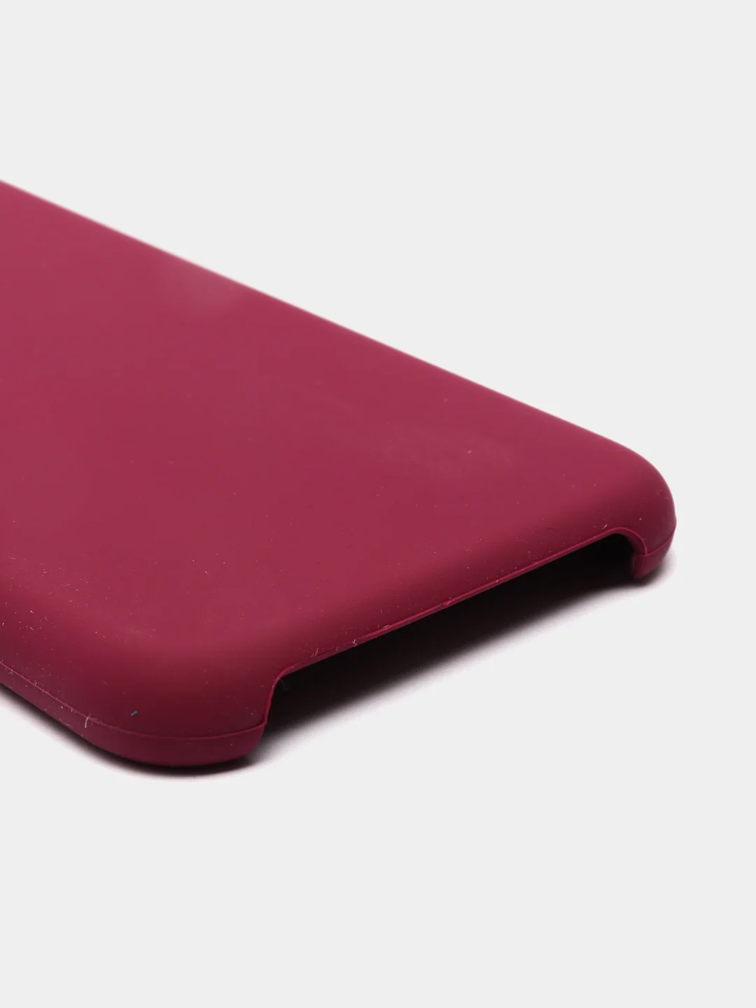 Багровый чехол Silicone Case для iPhone 7, 8, SE 2020, с открытым низом