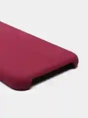Багровый чехол Silicone Case для iPhone 7, 8, SE 2020, с открытым низом