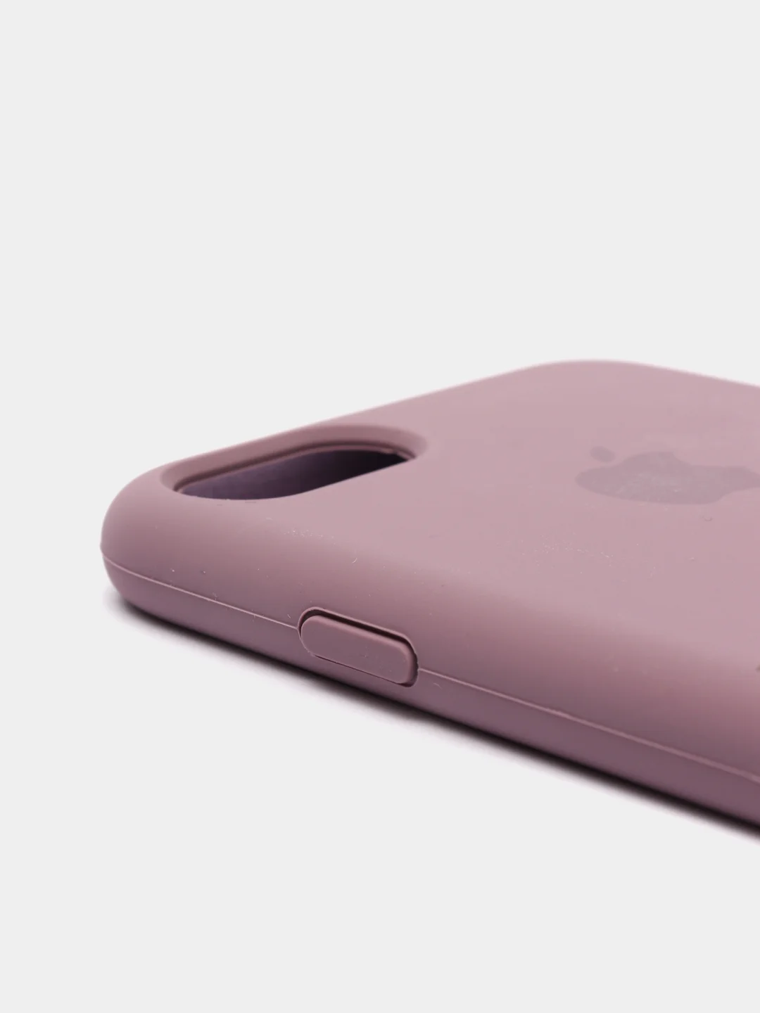 Сиреневый чехол Silicone Case для iPhone 7, 8, SE 2020, с открытым низом