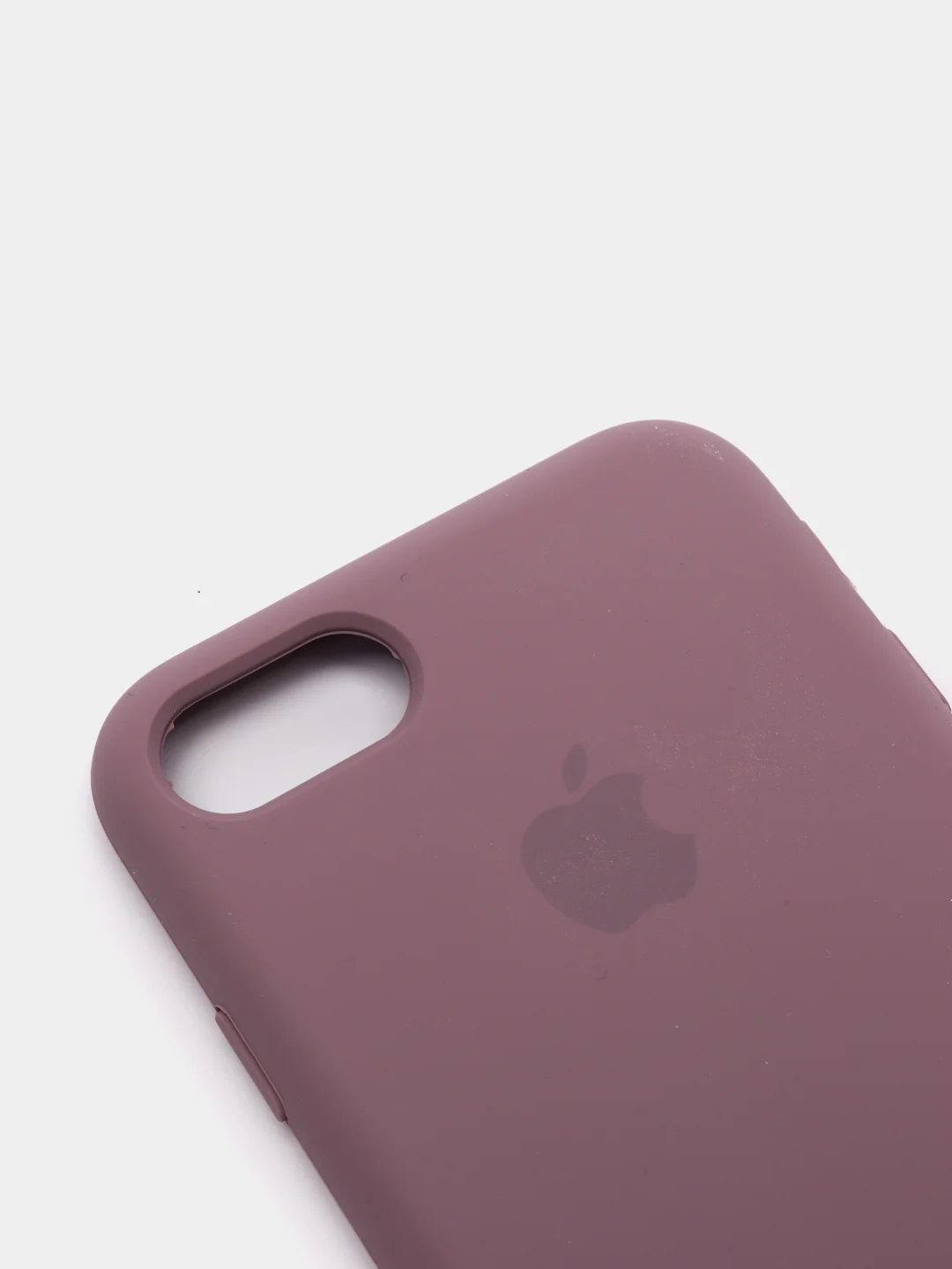 Сиреневый чехол Silicone Case для iPhone 7, 8, SE 2020, с открытым низом