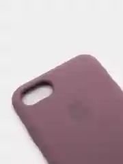 Сиреневый чехол Silicone Case для iPhone 7, 8, SE 2020, с открытым низом