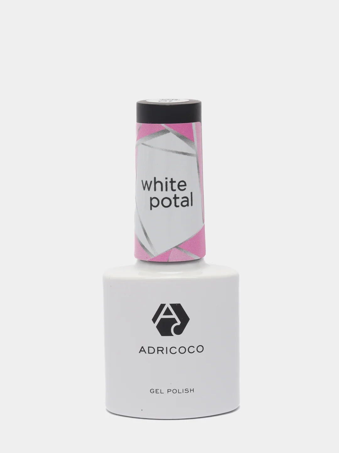 Серебряный гель-лак Adricoco White Potal, 8 мл