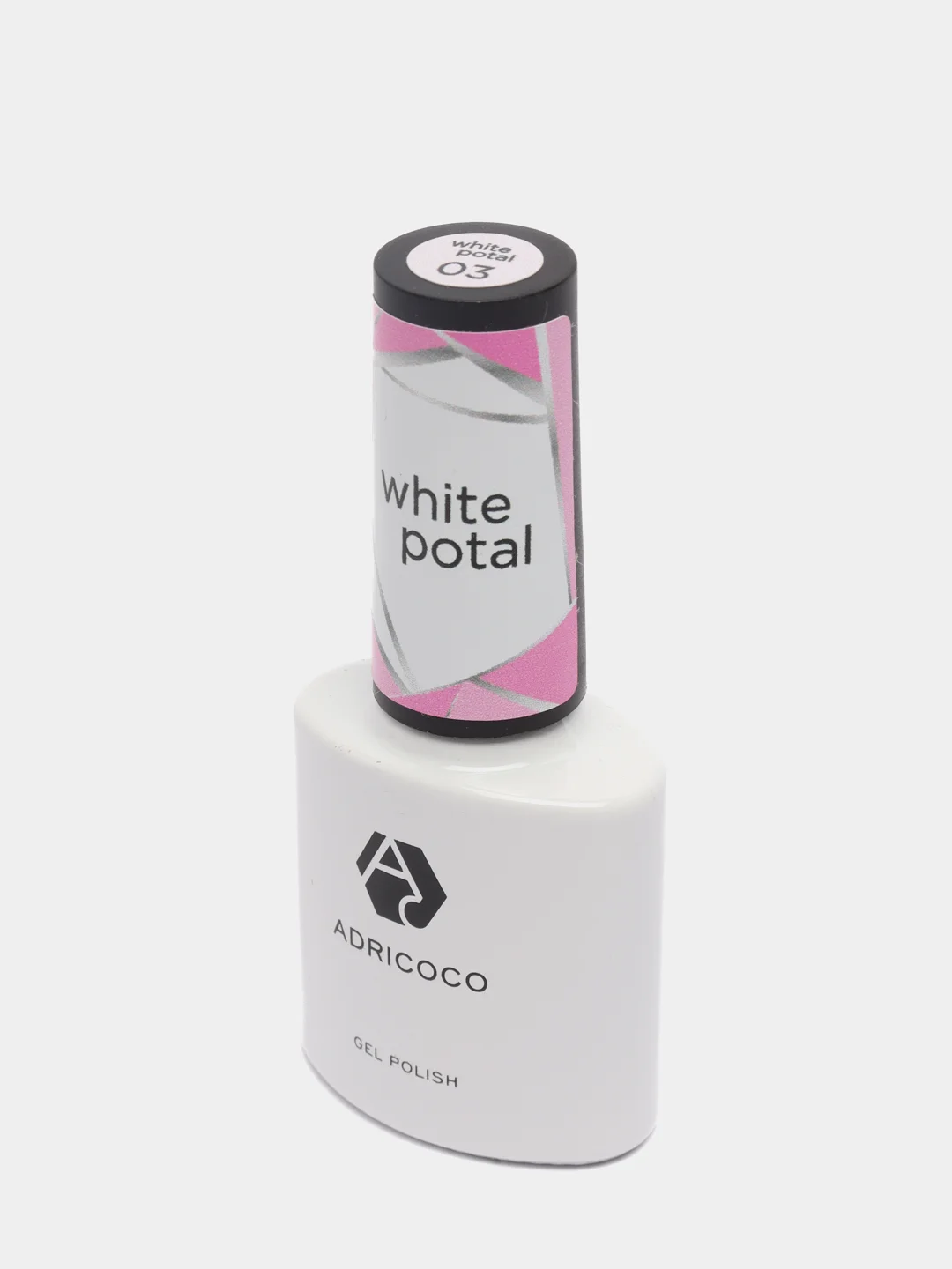 Розовый гель-лак Adricoco White Potal, 8 мл