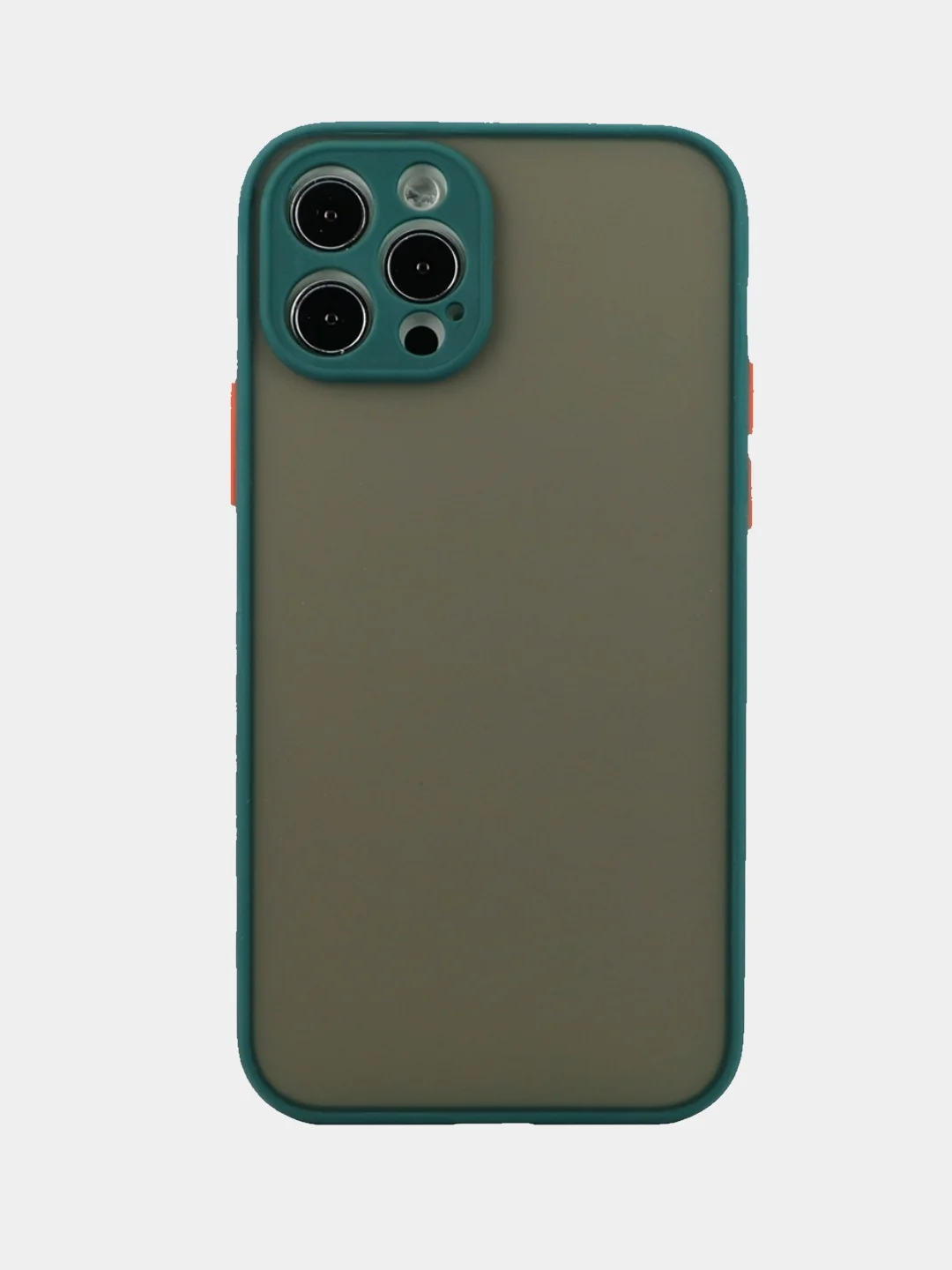 Зеленый чехол для iPhone 12, 12 Pro, Pro Max, Mini Айфон Про Макс Мини матовый с защитой камеры