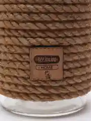 Плетеный стеклянный подсвечник