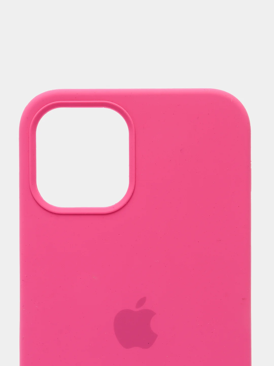 Тёмно-розовый чехол Silicone Case для iPhone 12, 12 Pro с открытым низом