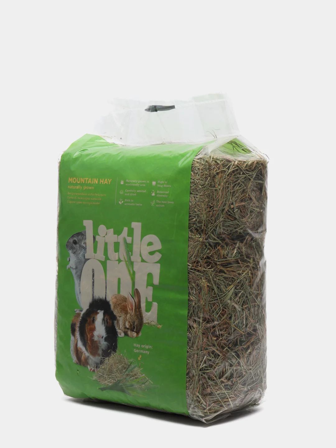 Сено горное непрессованное Little One для грызунов, 1 кг