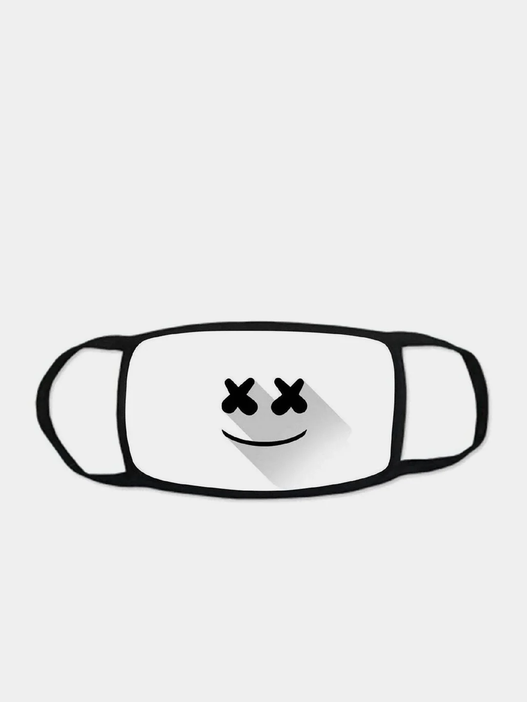 Черный стильная многоразовая маска MARSHMELLO | 10 видов