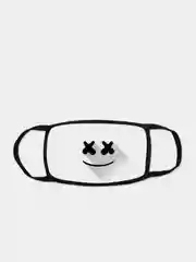 Черный стильная многоразовая маска MARSHMELLO | 10 видов