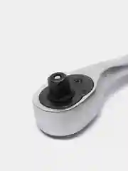 Красный ключ гаечный 3 / 8 " со встроенной трещоткой и прорезиненной ручкой, длина 20 см, 72 зуба