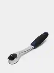 Синий ключ гаечный 3 / 8 " со встроенной трещоткой и прорезиненной ручкой, длина 20 см, 72 зуба