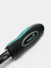 Бирюзовый ключ гаечный 3 / 8 " со встроенной трещоткой и прорезиненной ручкой, длина 20 см, 72 зуба