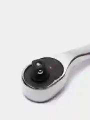 Бирюзовый ключ гаечный 3 / 8 " со встроенной трещоткой и прорезиненной ручкой, длина 20 см, 72 зуба